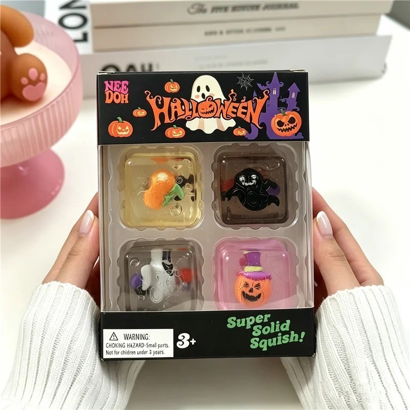 NeeDoh Halloween Nice Cube Spooky Squish Nice Ice Baby Squishy Toy NeeDoh Halloween Nice Cube Spooky Squish Nice Ice Baby Squishy Toy