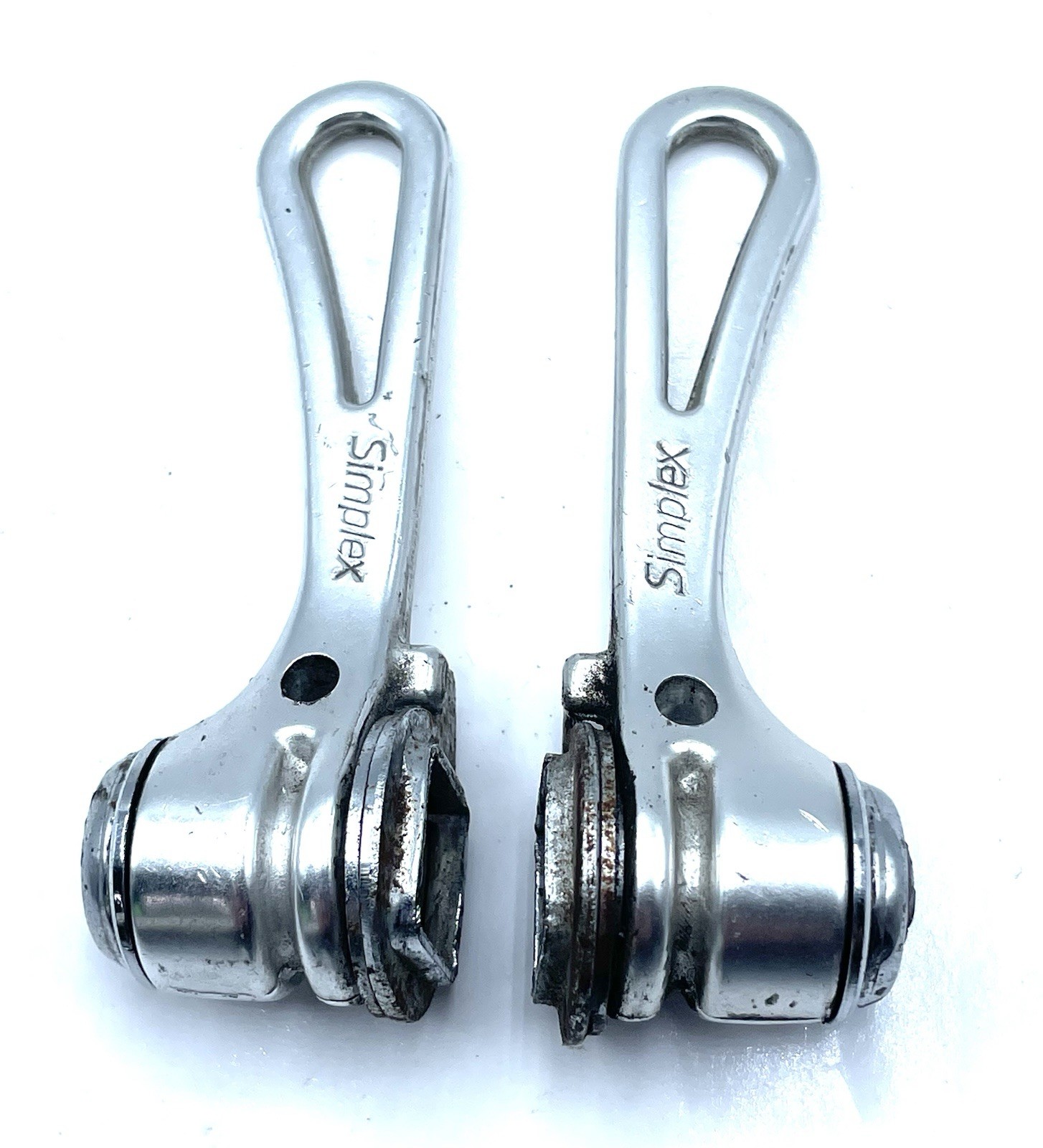 Simplex SLJ Down Tube Shifters Vintage Friction Made in France Simplex SLJ Down Tube Shifters Vintage Friction Made in France