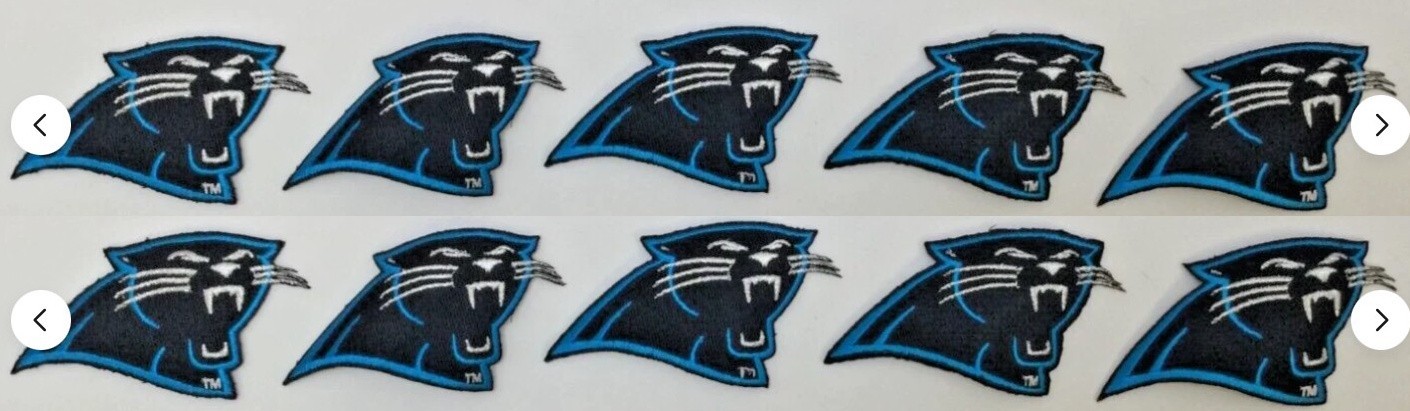 Carolina Panthers NFL Iron On Patch, 4