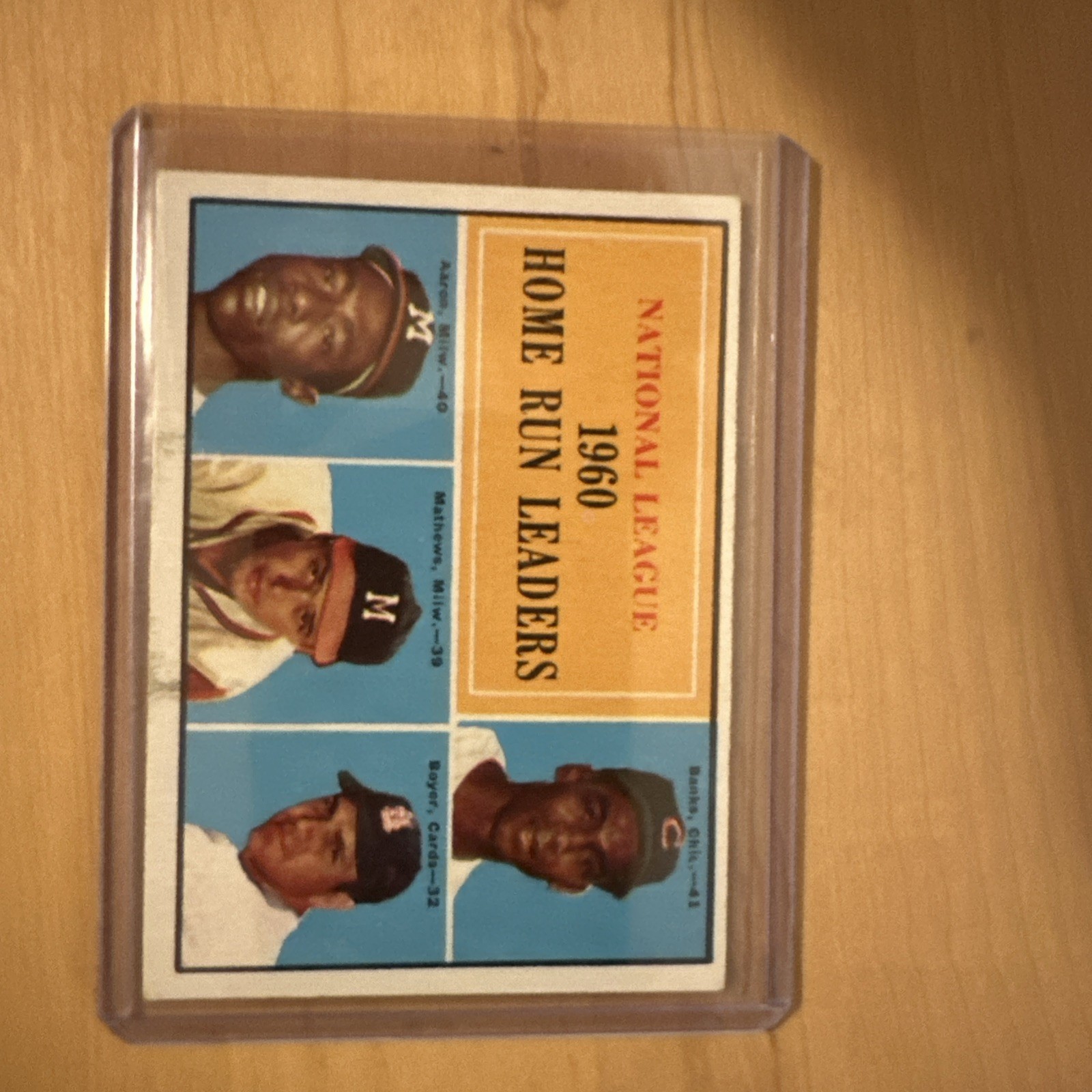 1961 Topps - Nl Home Run Leaders #43 1961 Topps - Nl Home Run Leaders #43