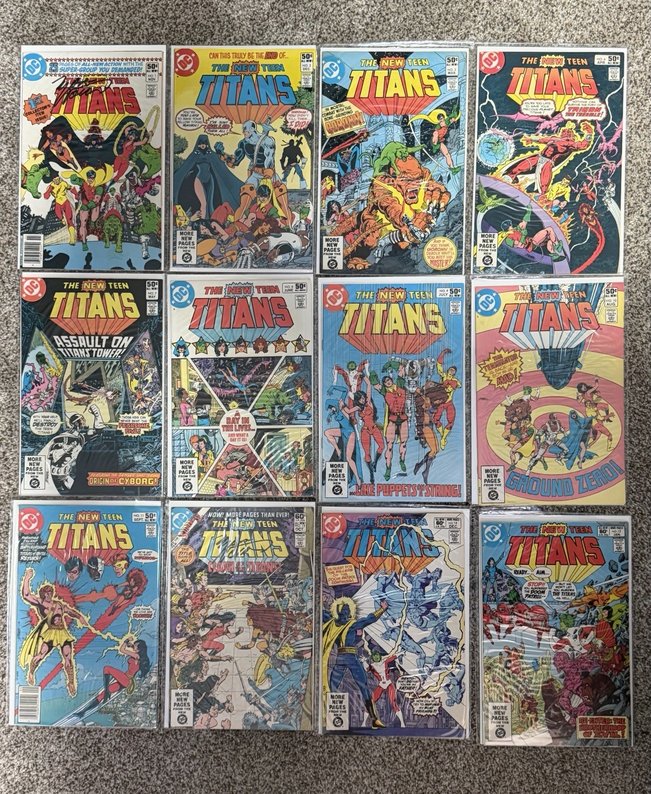 New Teen Titans Comic Lot 55 Items DC Marv Wolfman Signed Covers Annuals Index