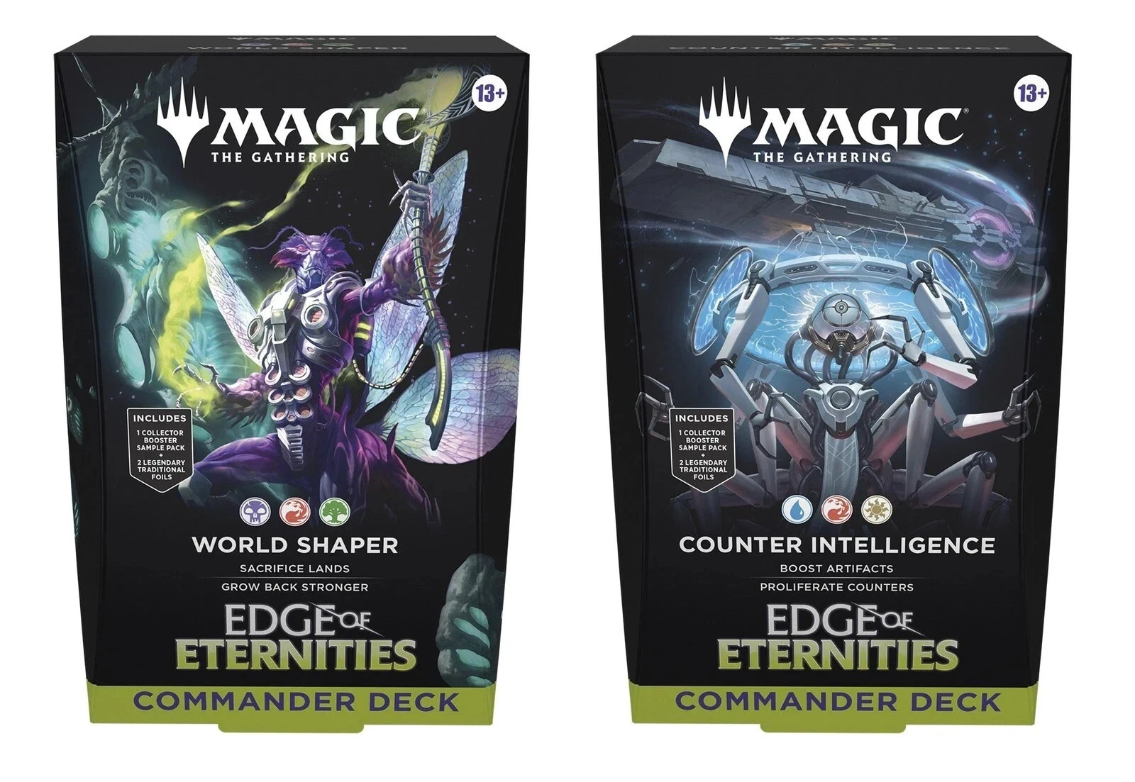 Magic the Gathering Commander Decks Edge of Eternities MTG Set of 2 Magic the Gathering Commander Decks Edge of Eternities MTG Set of 2