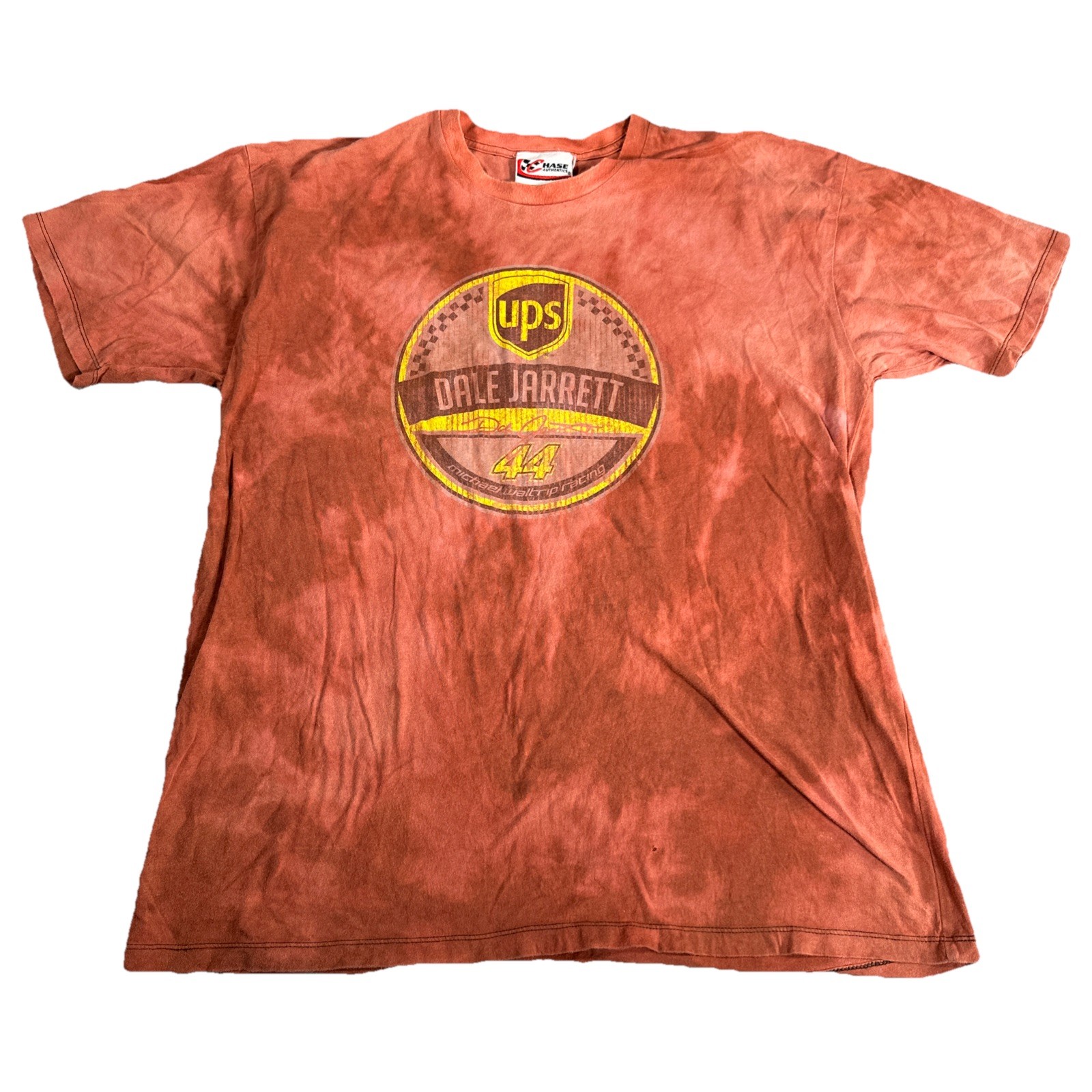 Dale Jarrett Brown UPS Racing T Shirt Chase Authentics Adult Size XL NASCAR Dale Jarrett Brown UPS Racing T Shirt Chase Authentics Adult Size XL NASCAR