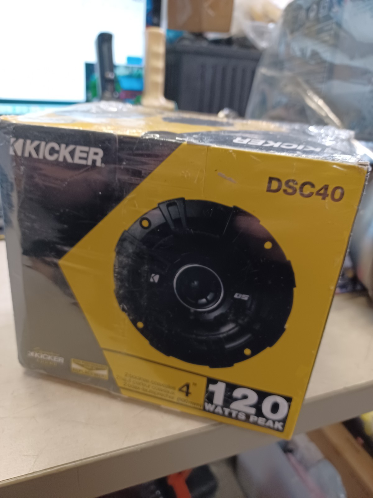 Kicker 43DSC404 DSC40 4-Inch 4 Ohm Coaxial Car Speakers (PAIR)