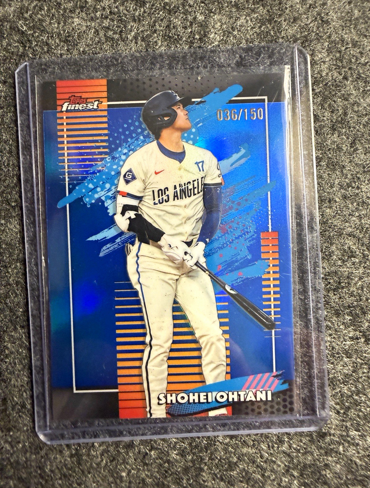 Topps Finest 2025 Shohei Ohtani Dodgers #150 Serial Numbered 036/150 Topps Finest 2025 Shohei Ohtani Dodgers #150 Serial Numbered 036/150
