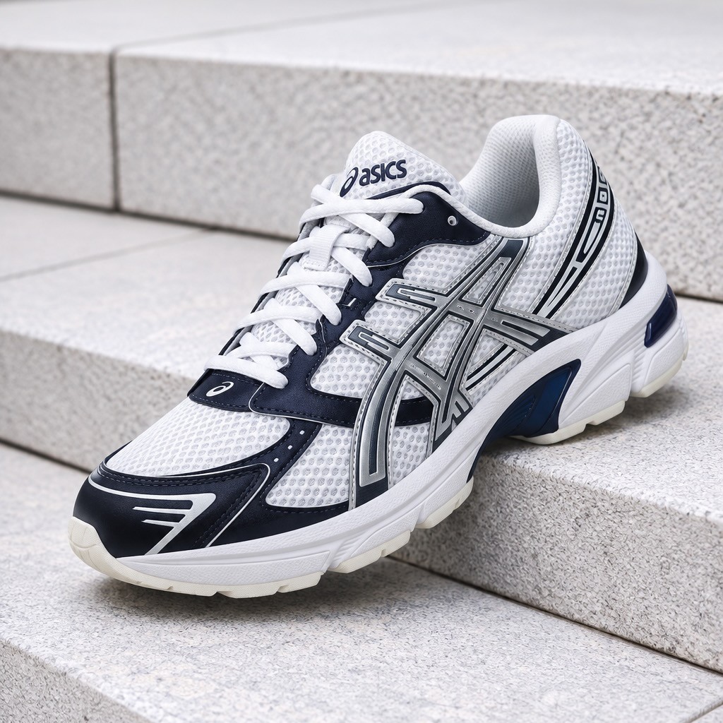 ASICS Gel-1130 White Midnight Navy 1203A609-118 Men's Size New