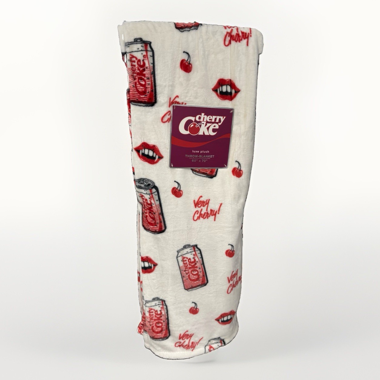 NWT Viral Halloween Cherry Coke Ghost Vampire Plush Throw Blanket Diet Coke Alt. NWT Viral Halloween Cherry Coke Ghost Vampire Plush Throw Blanket Diet Coke Alt.