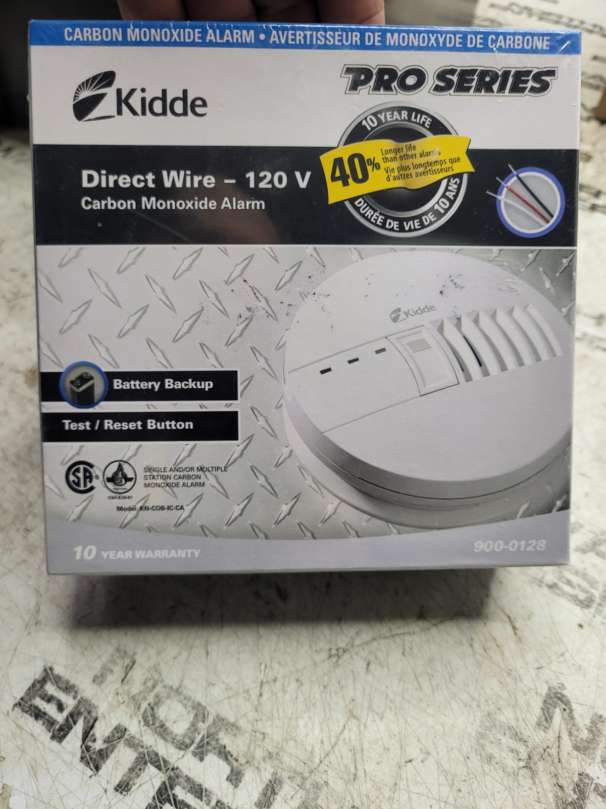 NEW 900-0128 PRO SERIES KIDDE 9000128 Interconnected CO Alarm with Battery Backu NEW 900-0128 PRO SERIES KIDDE 9000128 Interconnected CO Alarm with Battery Backu