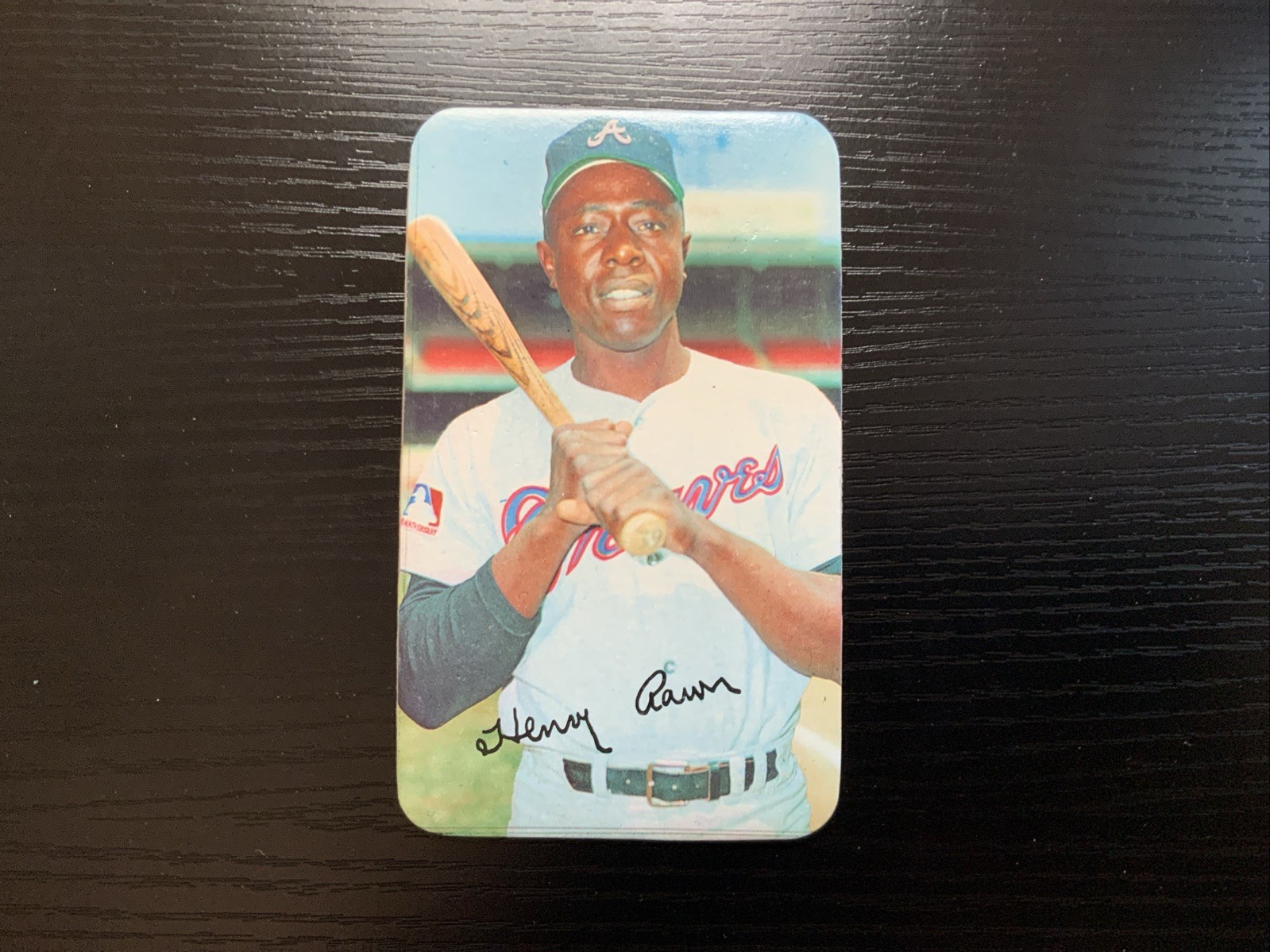 1970 Topps Super - Hank Aaron #24 NM 1970 Topps Super - Hank Aaron #24 NM