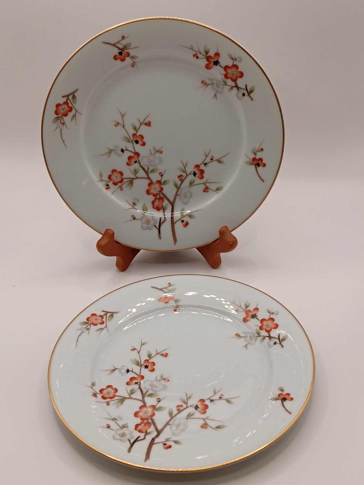 2 - Noritake China 5329 Salad Plates - Pattern similar to \ 2 - Noritake China 5329 Salad Plates - Pattern similar to \