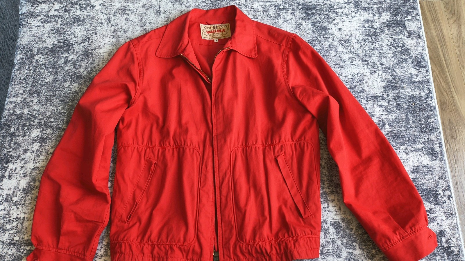 Sugar Cane Red Swing Top Jacket S McGregor Style Vintage Men\'s Outerwear Sugar Cane Red Swing Top Jacket S McGregor Style Vintage Men\'s Outerwear