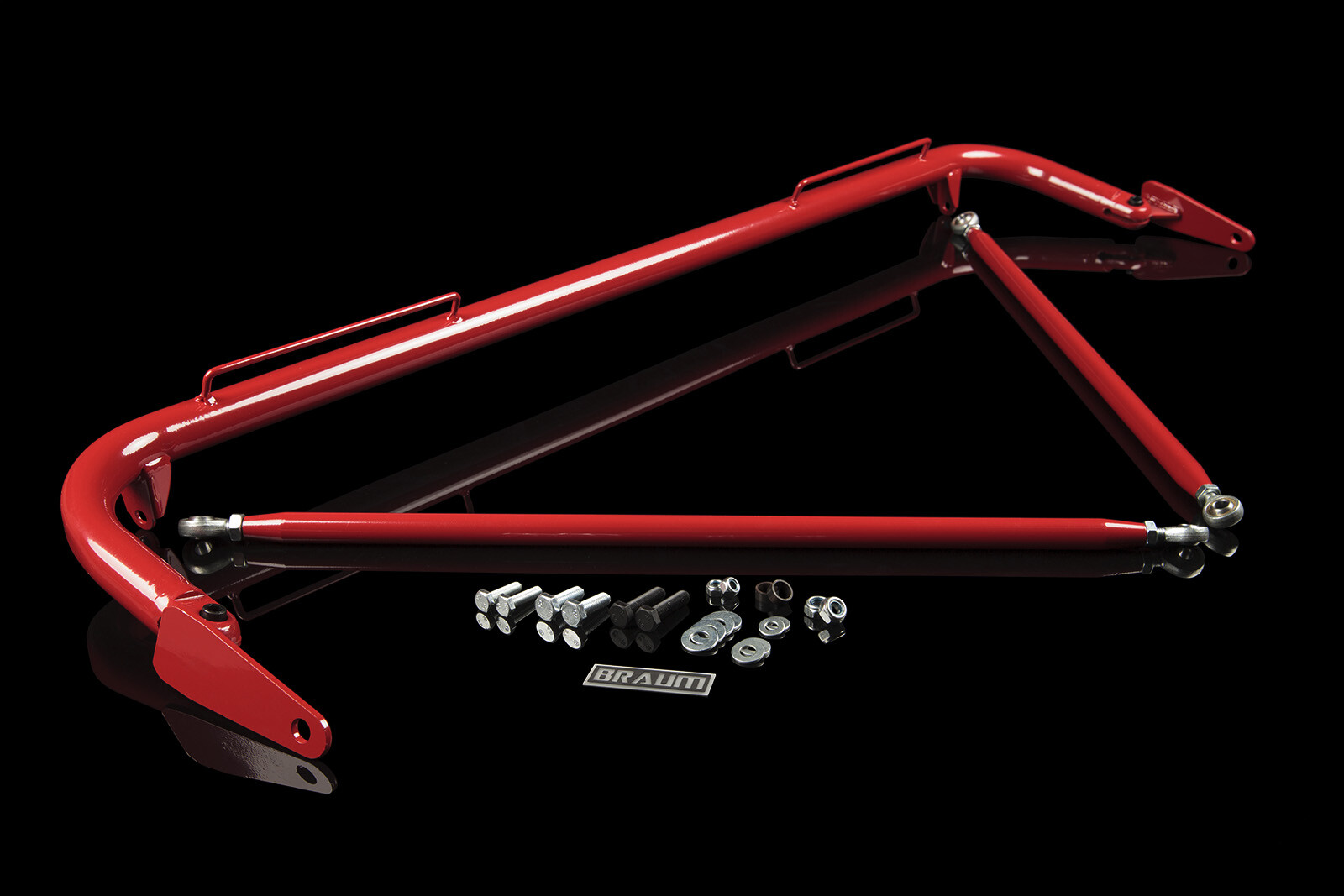 BRAUM Racing Universal Red Gloss Harness Bar Kit 48-51\