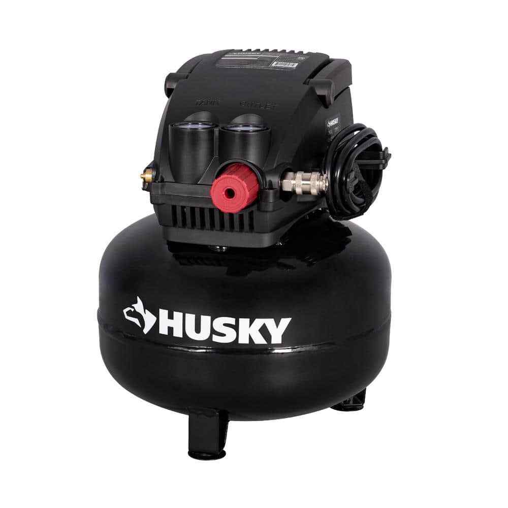 Husky 3 Gal. 120PSI Portable Electric Pancake Air Compressor Husky 3 Gal. 120PSI Portable Electric Pancake Air Compressor