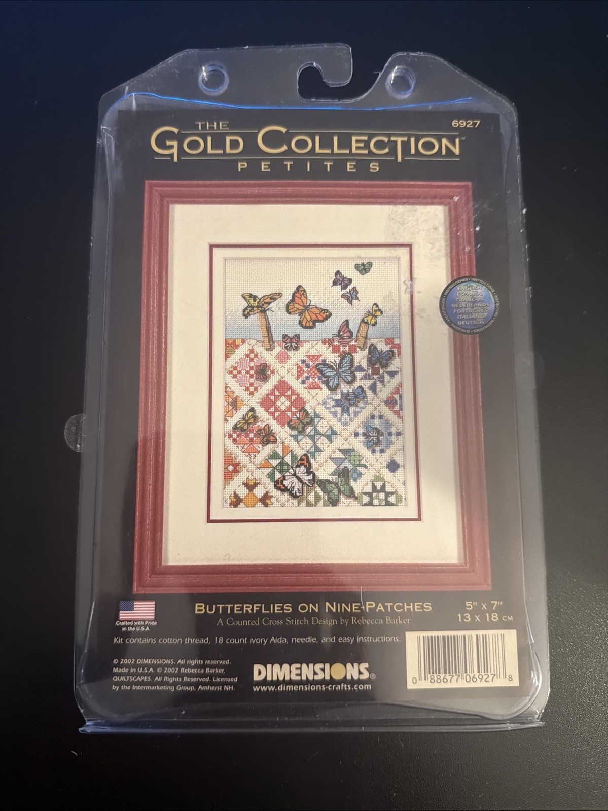 Dimensions Gold Collection Petite Cross Stitch Kit #6927 Butterflies on Patches Dimensions Gold Collection Petite Cross Stitch Kit #6927 Butterflies on Patches