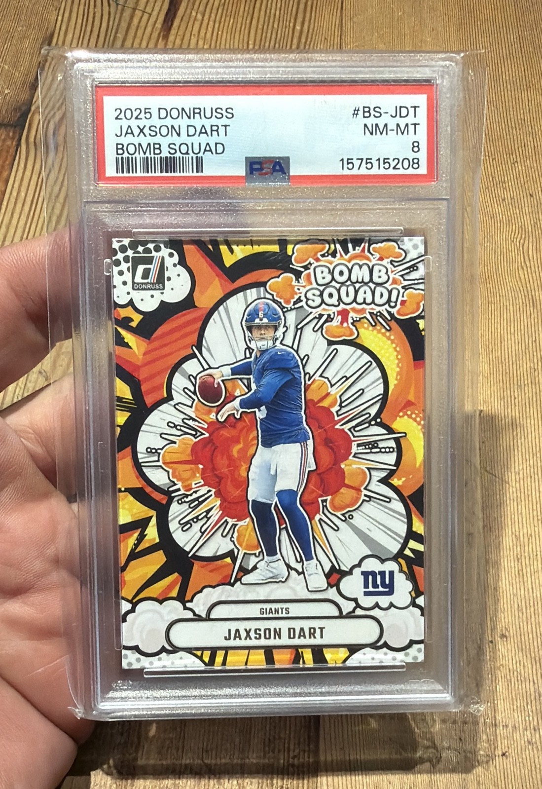 2025 Panini Donruss - Bomb Squad Jaxson Dart #BS-JDT (RC) 2025 Panini Donruss - Bomb Squad Jaxson Dart #BS-JDT (RC)