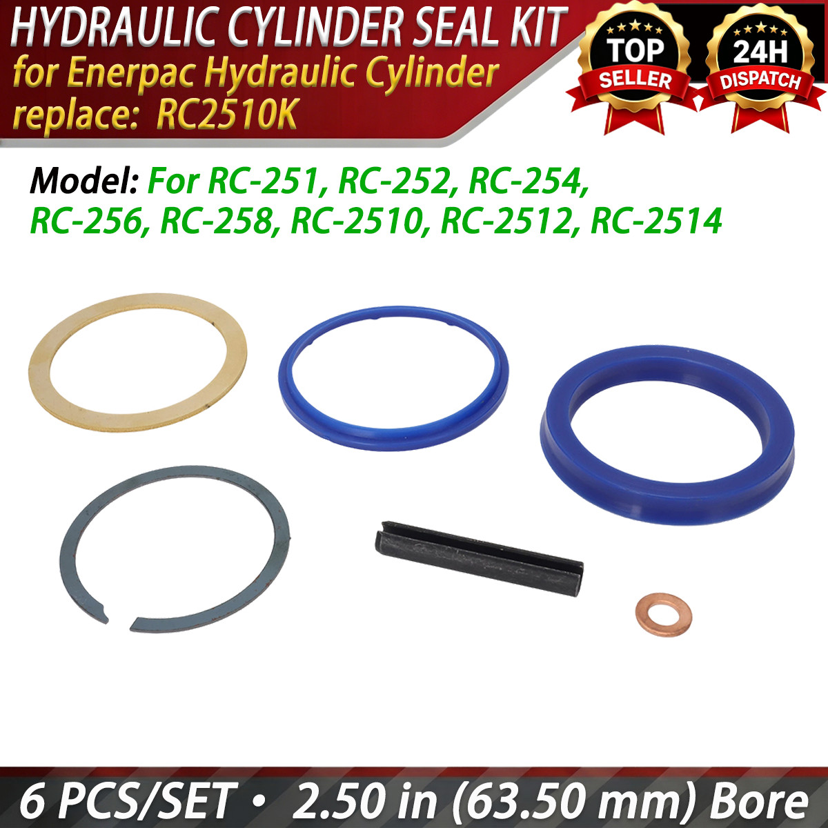 RC2510K Seal Kit for Enerpac Hydraulic Ram RC-251 RC-252 RC-254 RC-2512 RC-2514