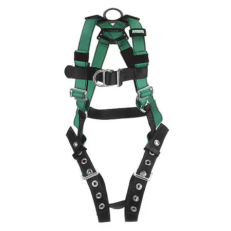 Msa Safety 10197206 V-Form Full Body Harness, Xs, 400 Lb., Quick-Connect Chest/