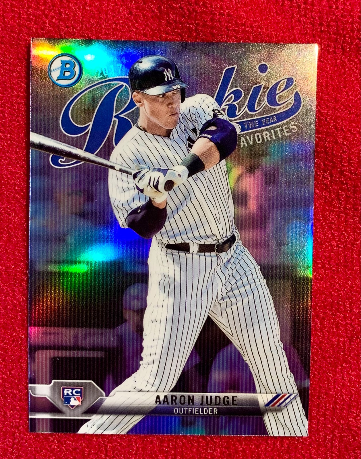 2017 Bowman Chrome ROY Favorites Aaron Judge #ROYF-9 Rookie RC 2017 Bowman Chrome ROY Favorites Aaron Judge #ROYF-9 Rookie RC