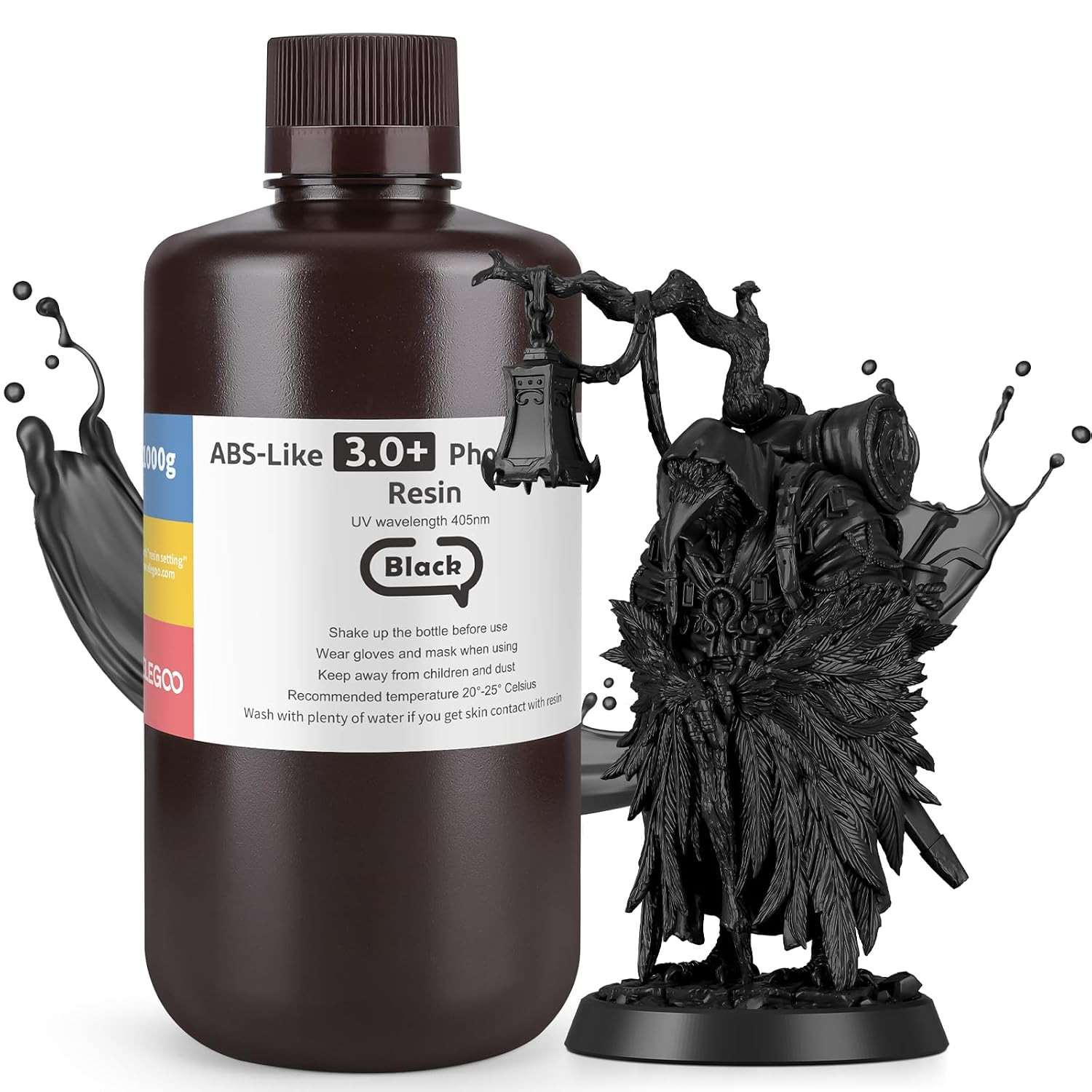 ELEGOO Abs-Like Resin 3.0 Plus, 3D Printer Resin with Low Viscosity and High Pre