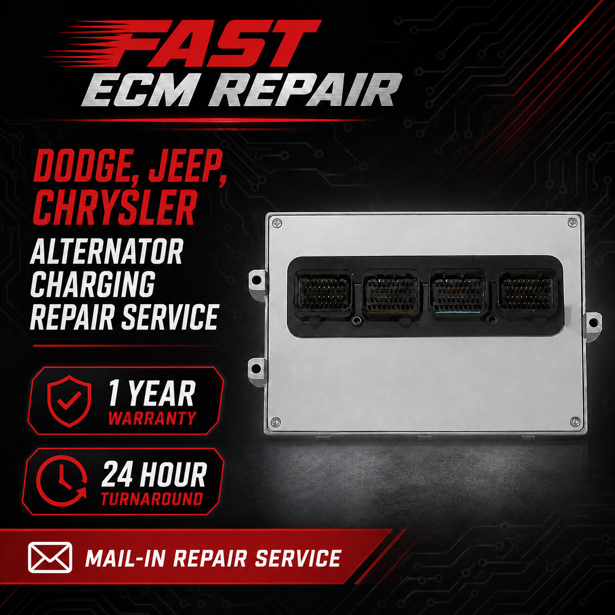 2011 Grand Cherokee 5.7L Computer P68059146 ECM PCM ALTERNATOR CHARGING REPAIR