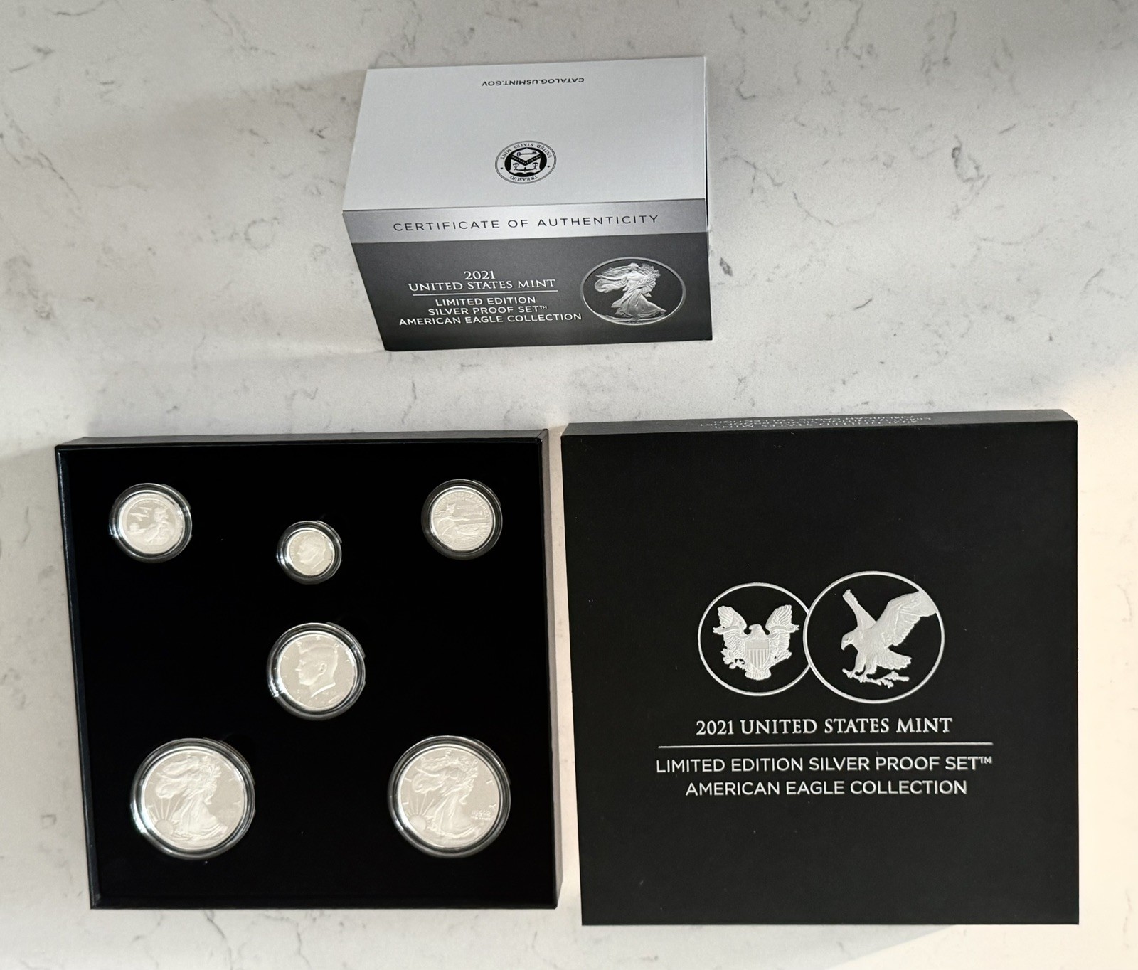 2021 US MINT Limited Edition Silver Proof Set American Eagle Collection Coins