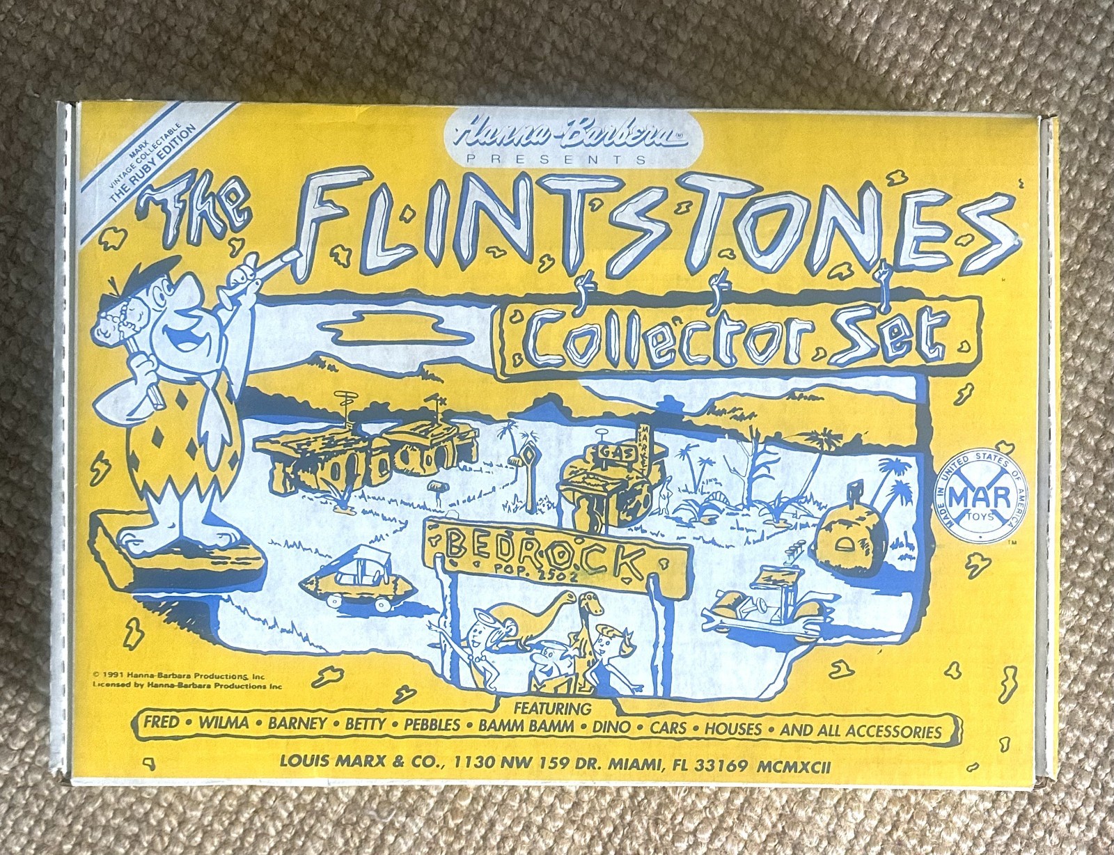 Vintage Marx The Flintstones Collector Play Set Ruby Edition 1991 Vintage Marx The Flintstones Collector Play Set Ruby Edition 1991