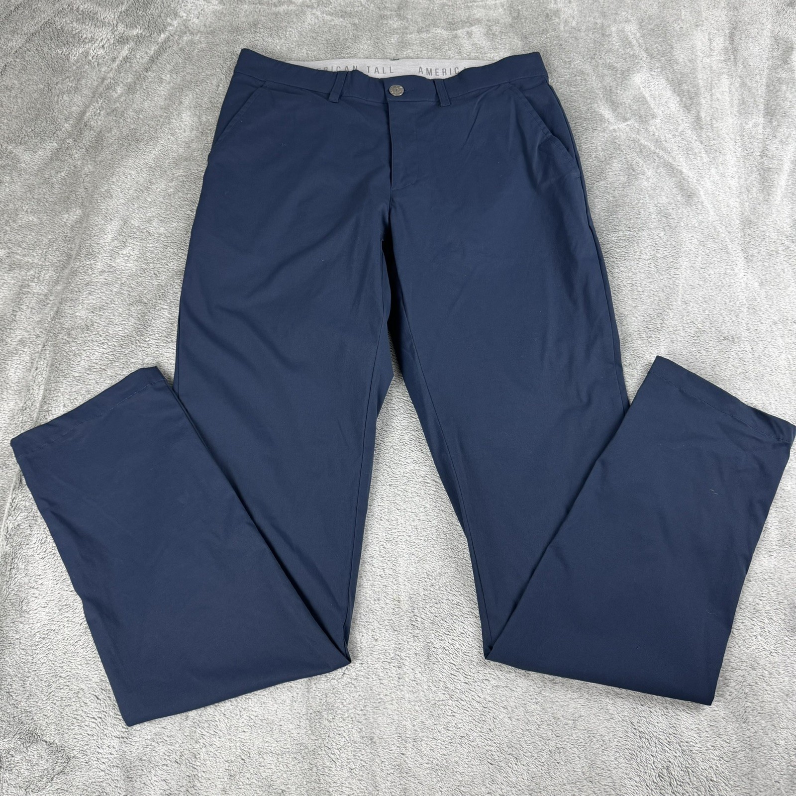 American Tall Performance Pants Men\'s 34x36 Blue Chino Tapered Leg Stretch Golf American Tall Performance Pants Men\'s 34x36 Blue Chino Tapered Leg Stretch Golf
