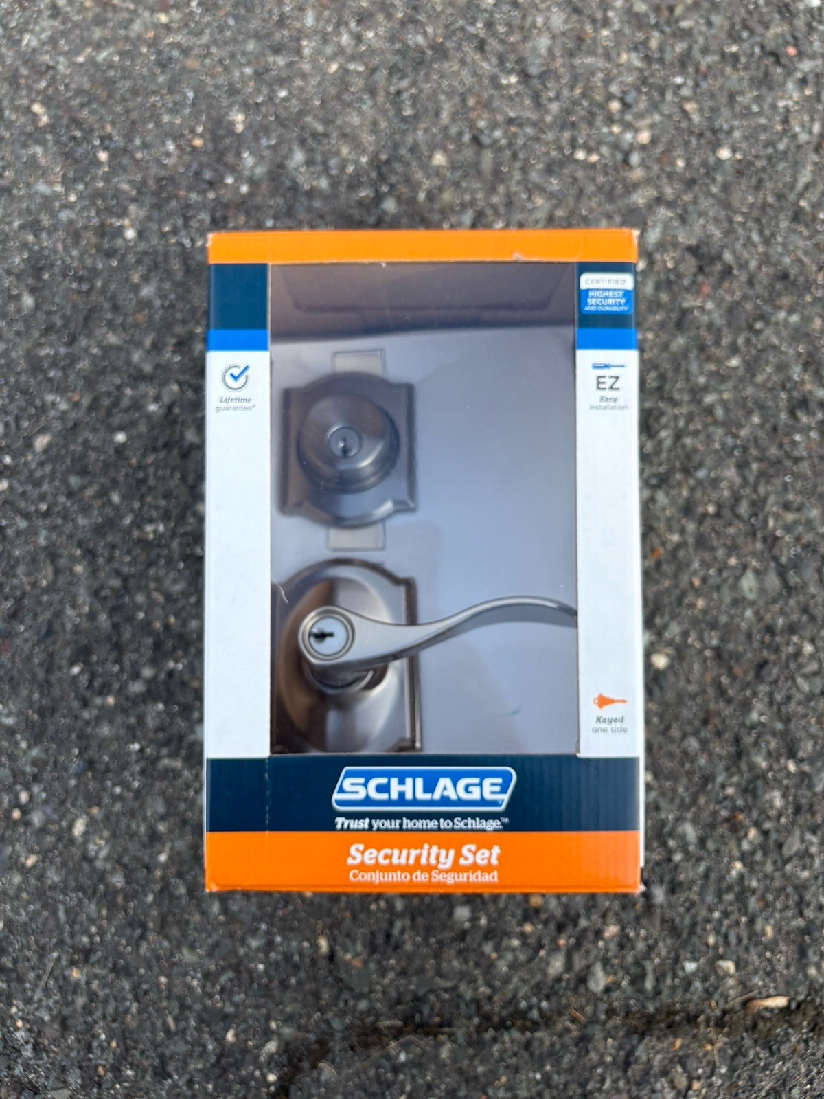 Schlage Accent Satin Nickel Deadbolt Keyed Entry Door Combo Pack Camelot Trim Schlage Accent Satin Nickel Deadbolt Keyed Entry Door Combo Pack Camelot Trim