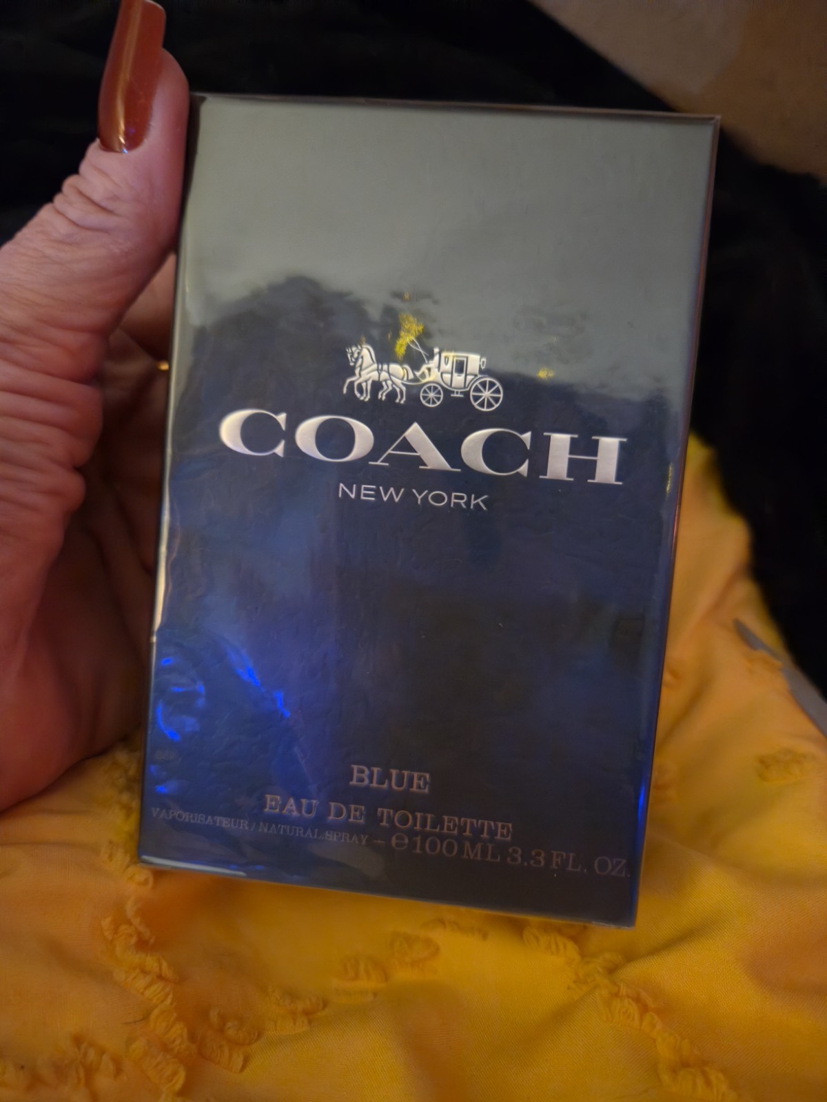 Coach Coach Blue Eau de Toilette Natural Spray, 3.3 fl oz Regular Size Coach Coach Blue Eau de Toilette Natural Spray, 3.3 fl oz Regular Size