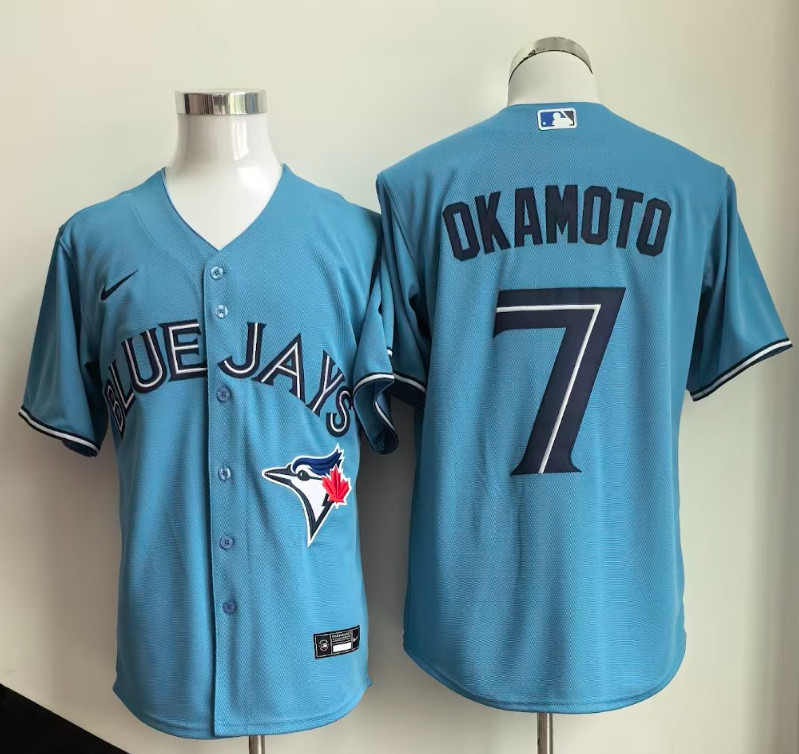 Toronto Blue Jays Light Blue - All Sizes New With Tag, Embroidered Jersey