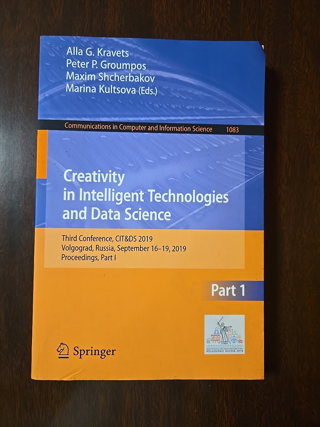 Creativity In Intelligent Technologies and  Data Science Part1