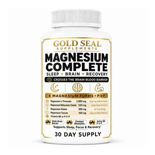 Gold Seal Supplements Magnesium Complete 120 Capsules Magnesium + B6 Gold Seal Supplements Magnesium Complete 120 Capsules Magnesium + B6