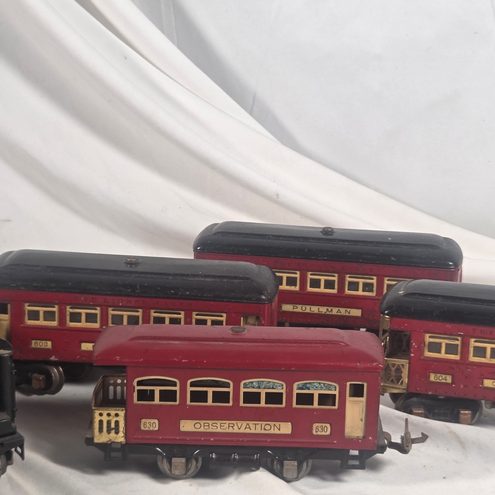Lionel Prewar O Gauge Tinplate Passenger Cars Lot 603 Pullman 604 630 Observatio Lionel Prewar O Gauge Tinplate Passenger Cars Lot 603 Pullman 604 630 Observatio