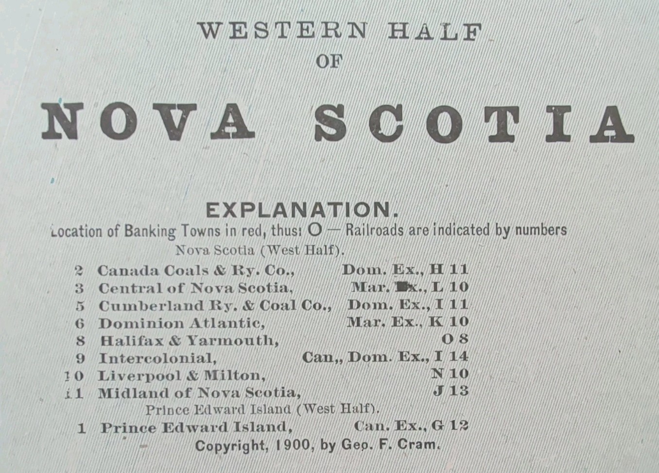 (2) 1900 WEST & EAST NOVA SCOTIA CANADA Maps 18\