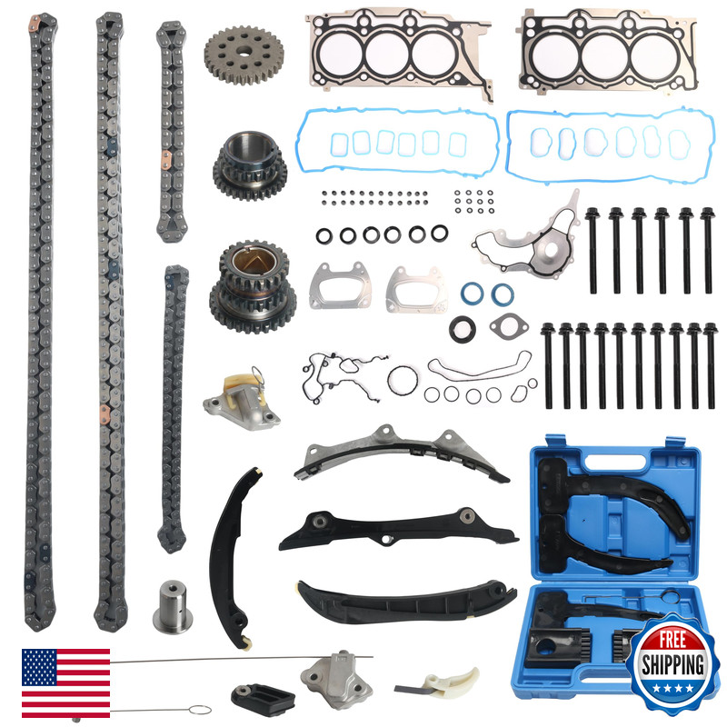 Javouka Head Gasket Set Bolts Timing Chain Kit 3.6L V6 Fit For Dodge Javouka Head Gasket Set Bolts Timing Chain Kit 3.6L V6 Fit For Dodge