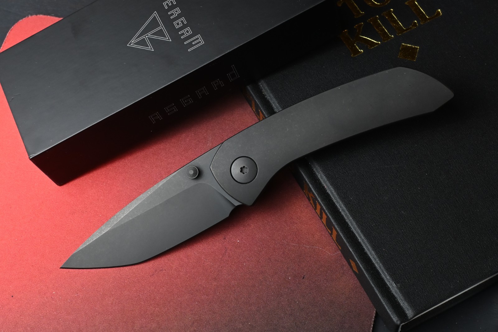 RARE Dalibor Bergam Asgard w/ Black DLC Ti Integral Handle / DLC M390 SN# 032 RARE Dalibor Bergam Asgard w/ Black DLC Ti Integral Handle / DLC M390 SN# 032