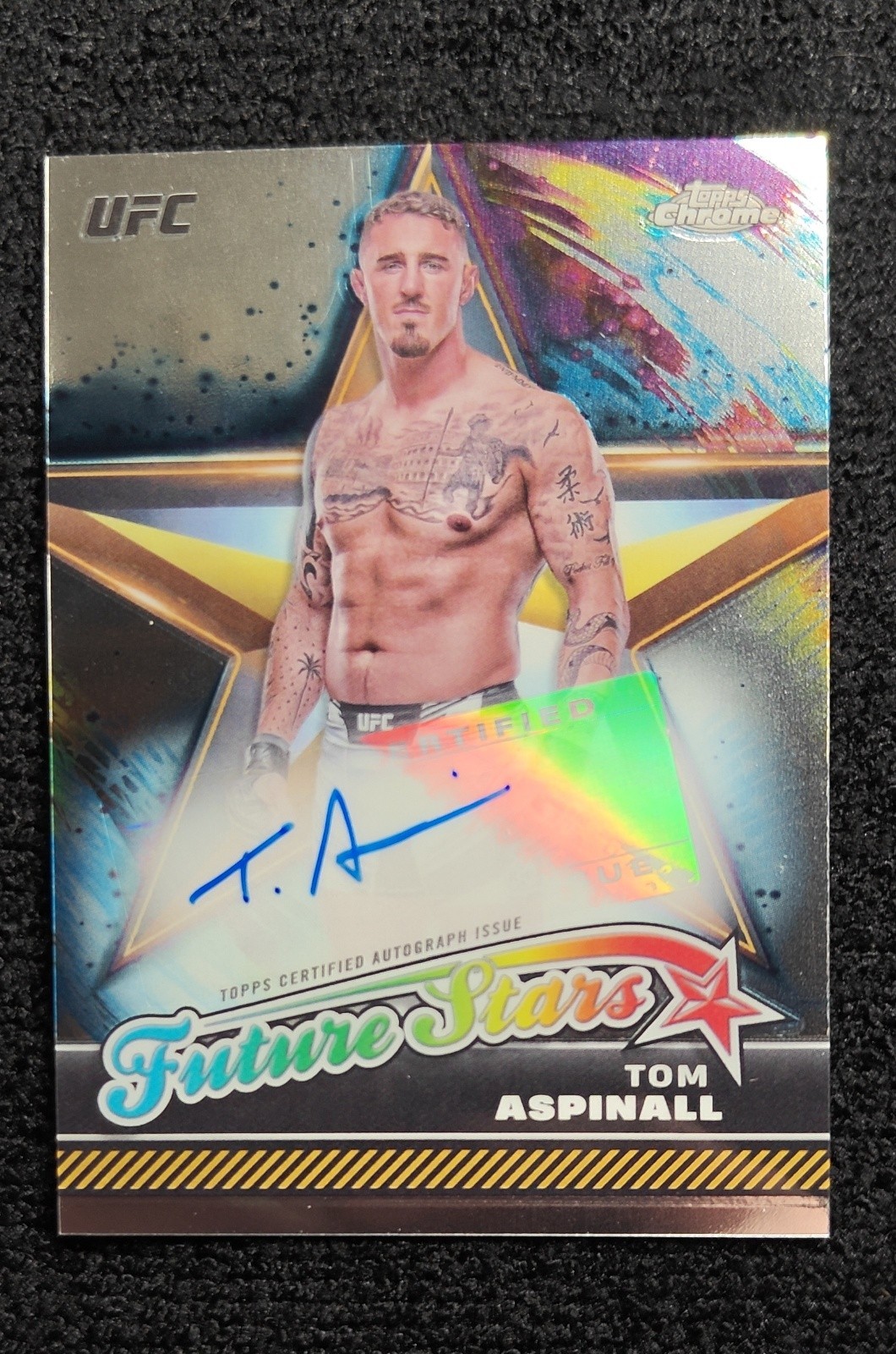 2024 Topps Chrome UFC - Future Stars Autographs Tom Aspinall #FSA-TAS (AU)
