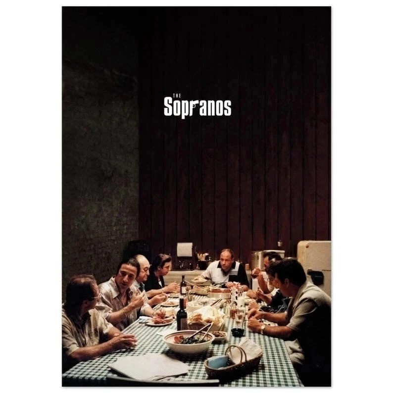 The Sopranos Poster – Iconic Family Dinner Table Wall Art