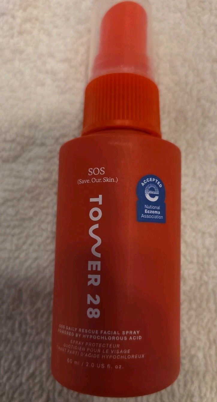 Tower 28 SOS Daily Rescue Facial Spray Hypochlorous Acid ~2 oz~mini ~ NEW Tower 28 SOS Daily Rescue Facial Spray Hypochlorous Acid ~2 oz~mini ~ NEW