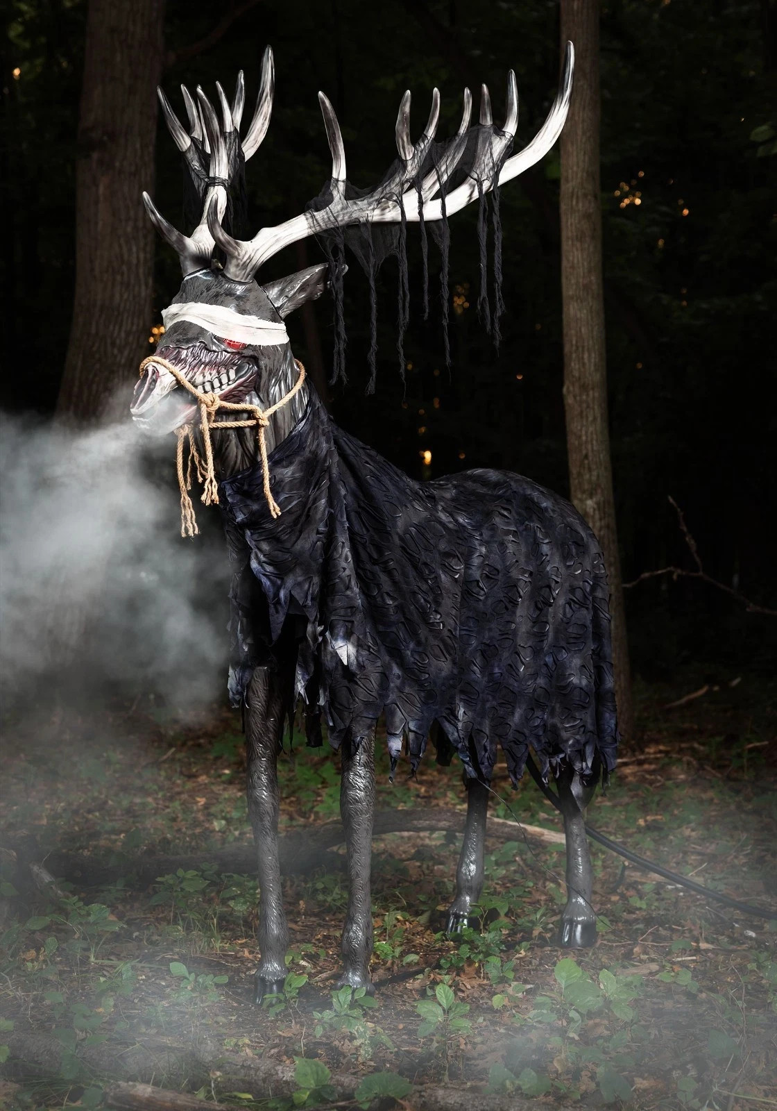 7 FT ANIMATED UNDEAD STAG ANIMATRONIC HALLOWEEN PROP 7 FT ANIMATED UNDEAD STAG ANIMATRONIC HALLOWEEN PROP