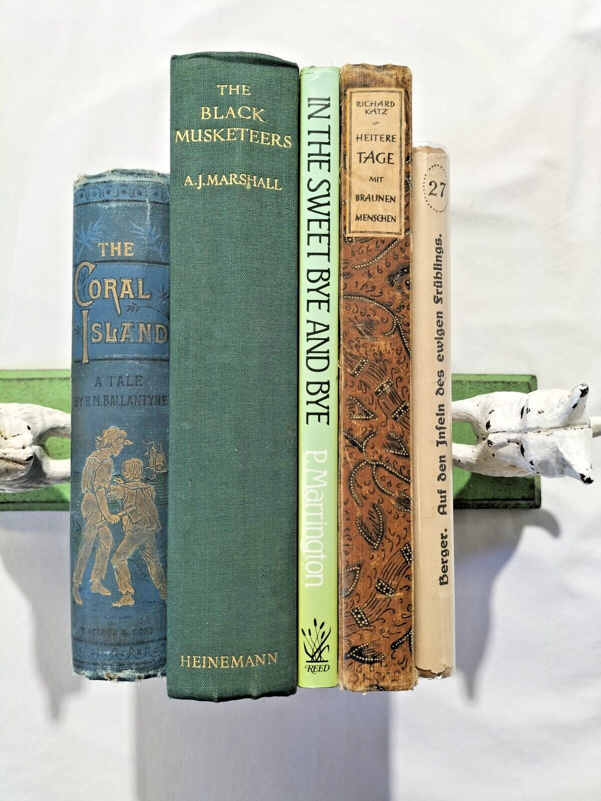 Scarce 5x Ant & Vint 1st Ed Pacific Islands x5 incl signed English German  - AF
