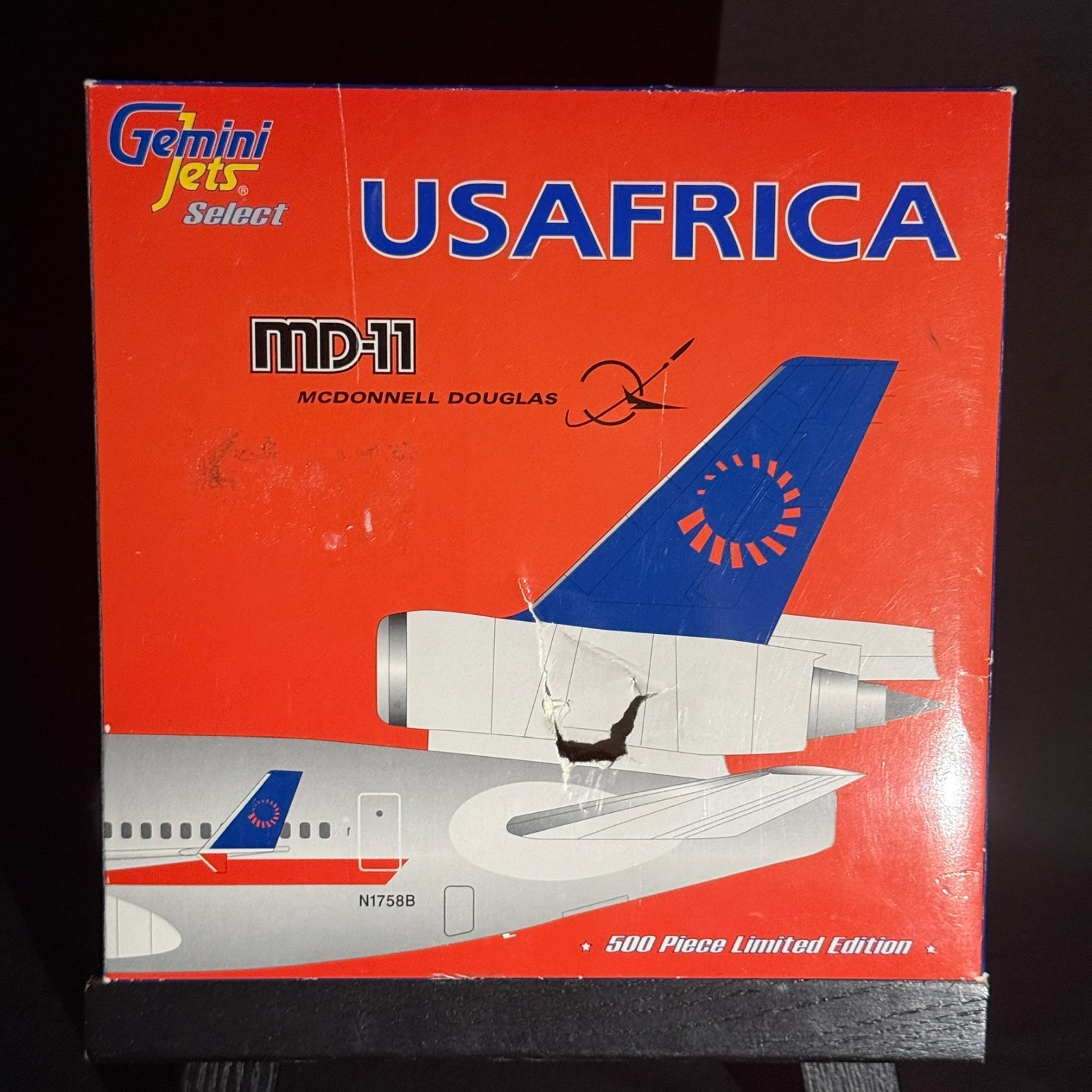 Gemini Jets USAfrica MD-11 N1758B 1:400 GSUAF006 Diecast Limited 500