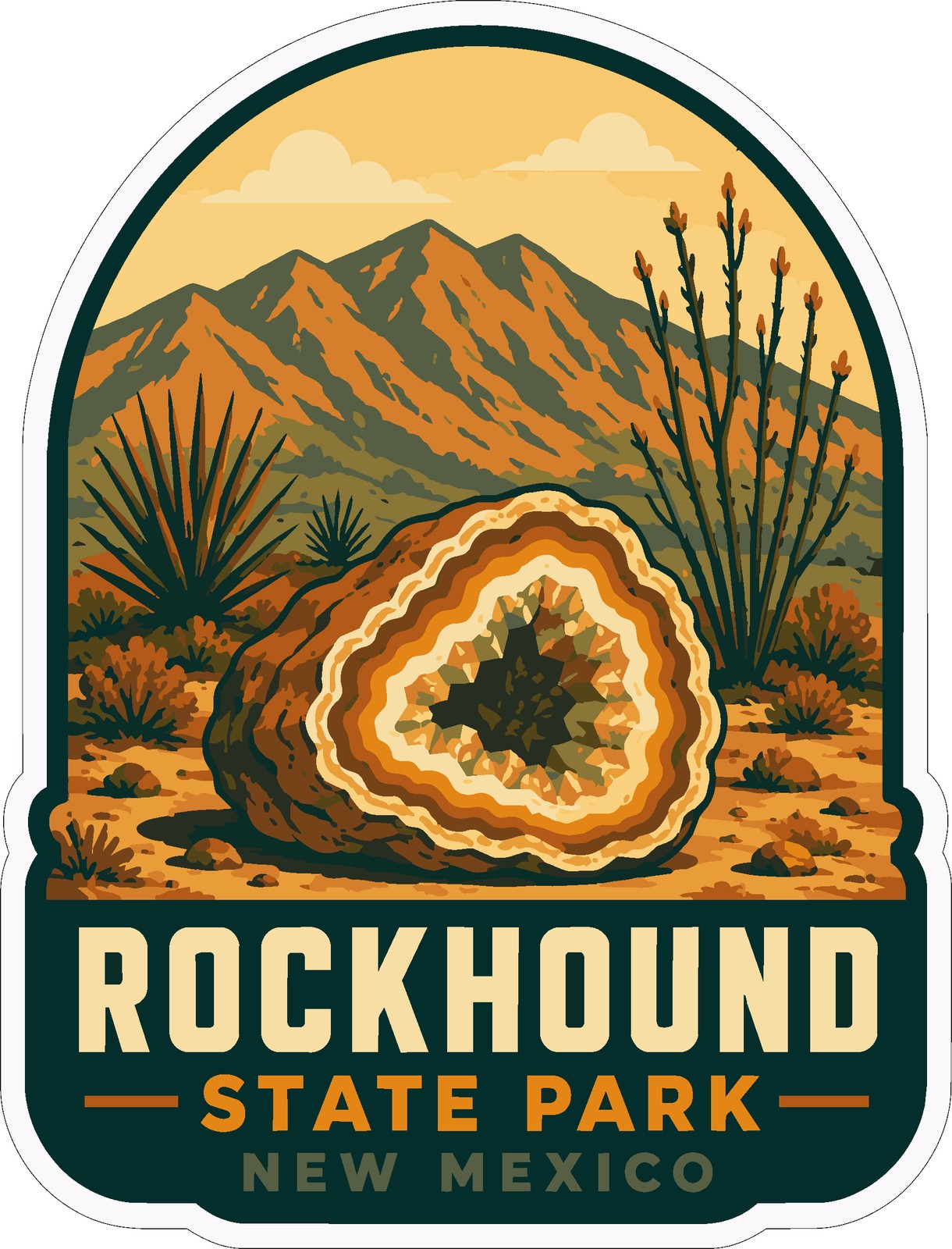 Rockhound State Park New Mexico Sticker Decal Vinyl Die-Cut