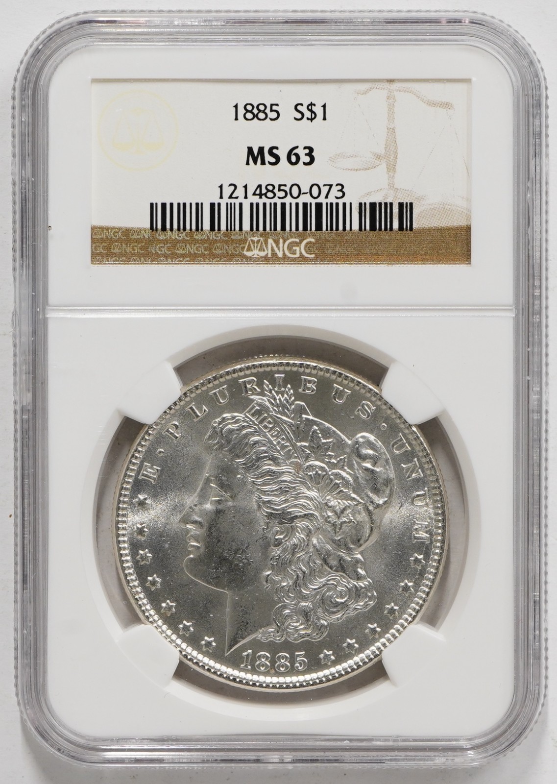 1885 (P) Morgan Dollar NGC MS-63