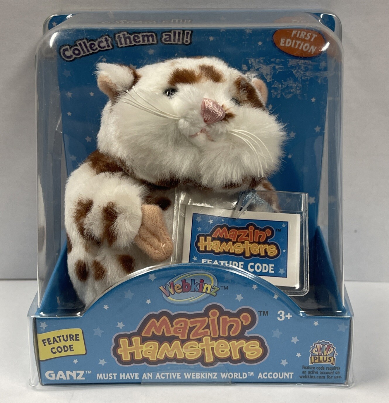 Webkinz Mazin Hamster NWT & Sealed Code First Edition GANZ Factory Sealed Read Webkinz Mazin Hamster NWT & Sealed Code First Edition GANZ Factory Sealed Read