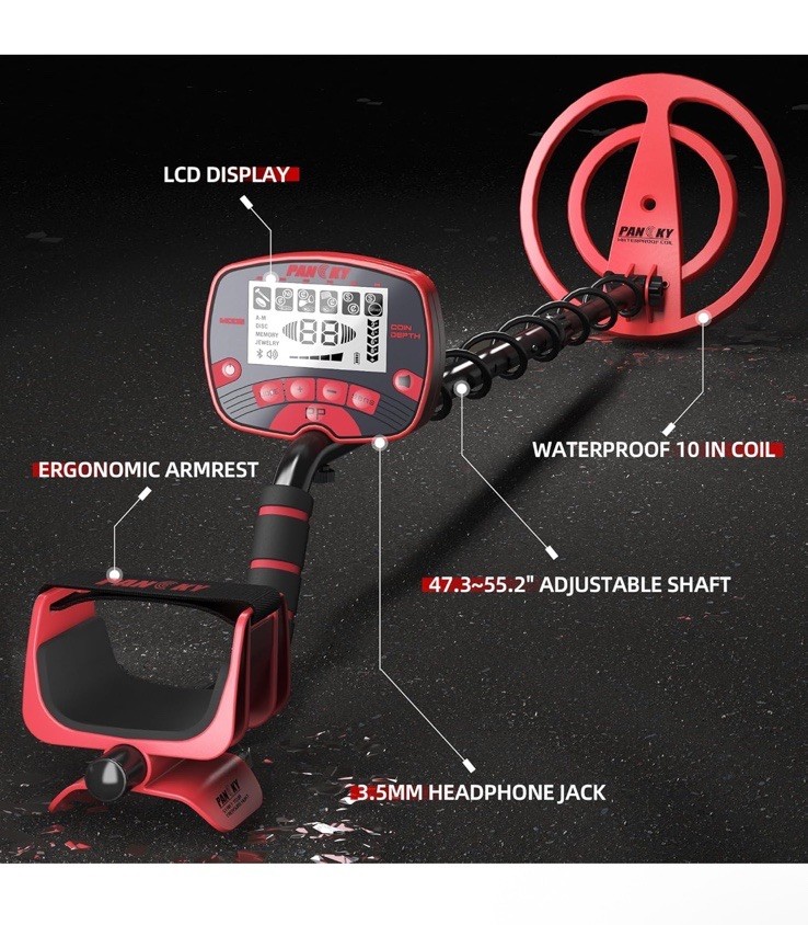 PANCKY Metal Detectors for Adults Waterproof, Professional Higher Accuracy 