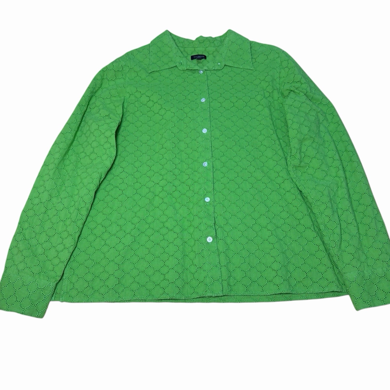 Women’s Talbots Green Long Sleeve Blouse Size Medium Women’s Talbots Green Long Sleeve Blouse Size Medium