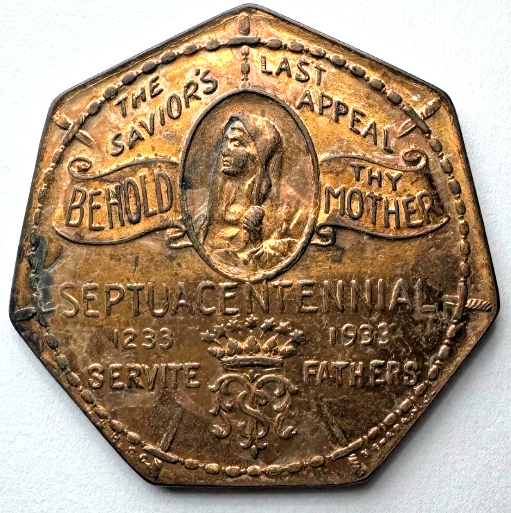 1933 Portland Oregon National Sanctuary of our Sorrowful Mother Bronze Medal 1933 Portland Oregon National Sanctuary of our Sorrowful Mother Bronze Medal
