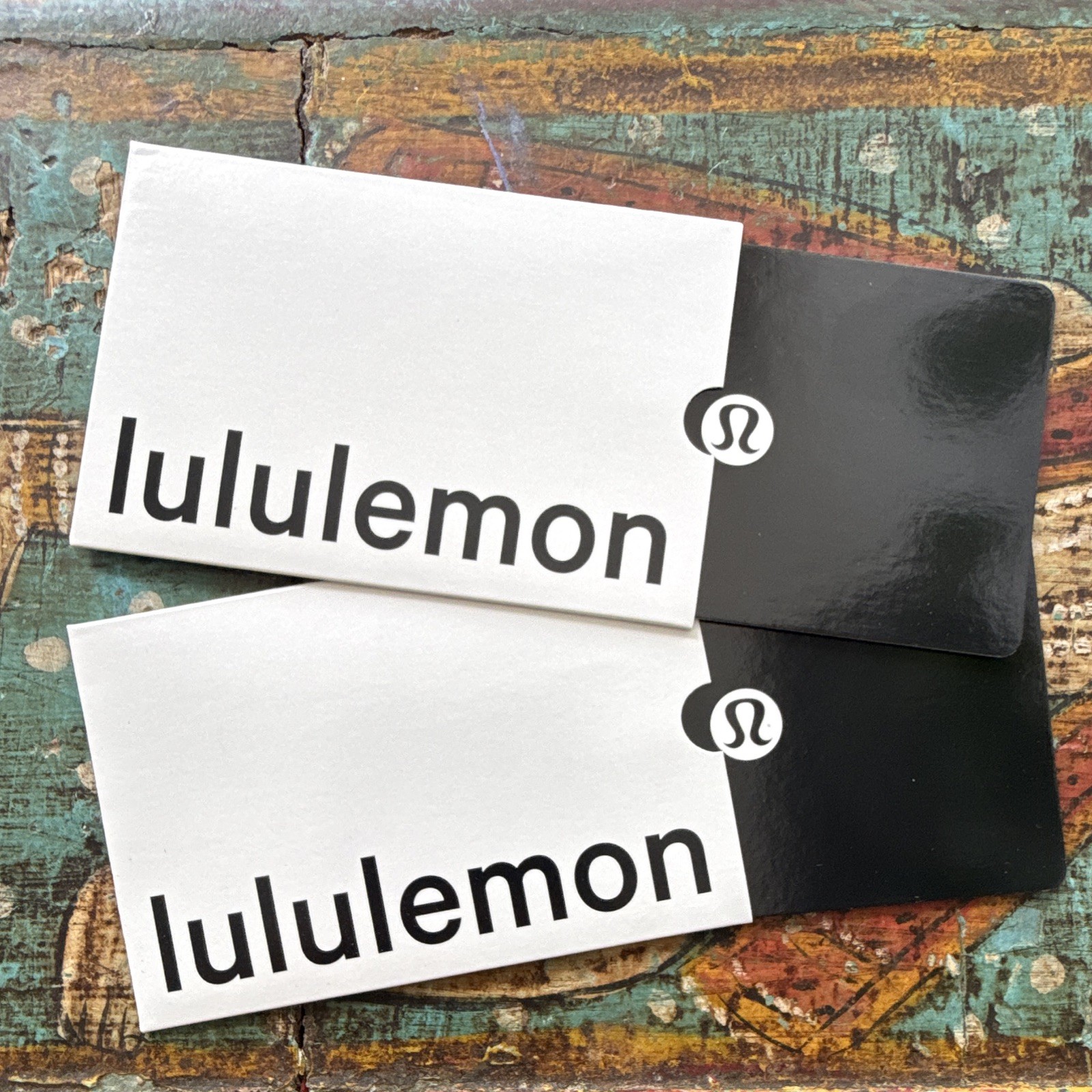 lululemon Physical Gift Card Value $150 Value w/ Envelope Black/White No Exp lululemon Physical Gift Card Value $150 Value w/ Envelope Black/White No Exp