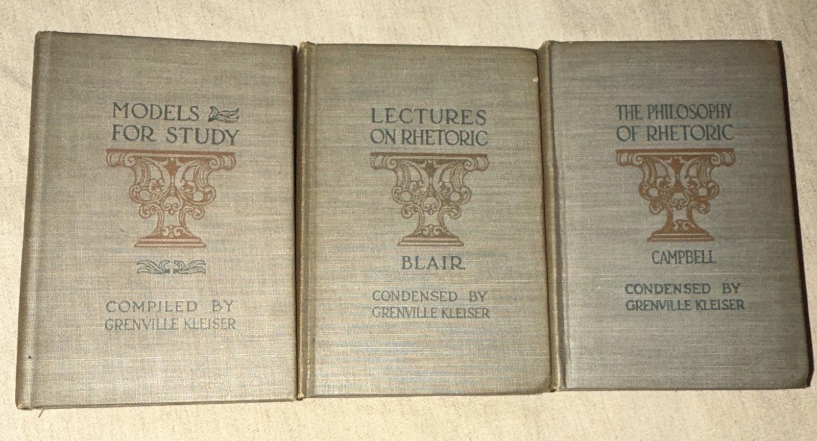 1911 MINI Practical English Series 3-Book Lot Rhetoric Hardcover Illustrated
